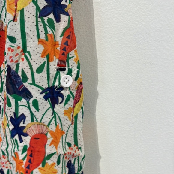 Alice + Olivia Eloise stretch silk printed Blouse - size medium - Picture 7 of 10